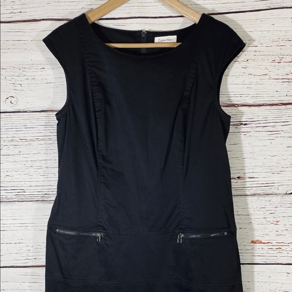 Calvin Klein Dresses & Skirts - Calvin Klein Shift Dress Womens Sz 12 Classic Black Professional Interview